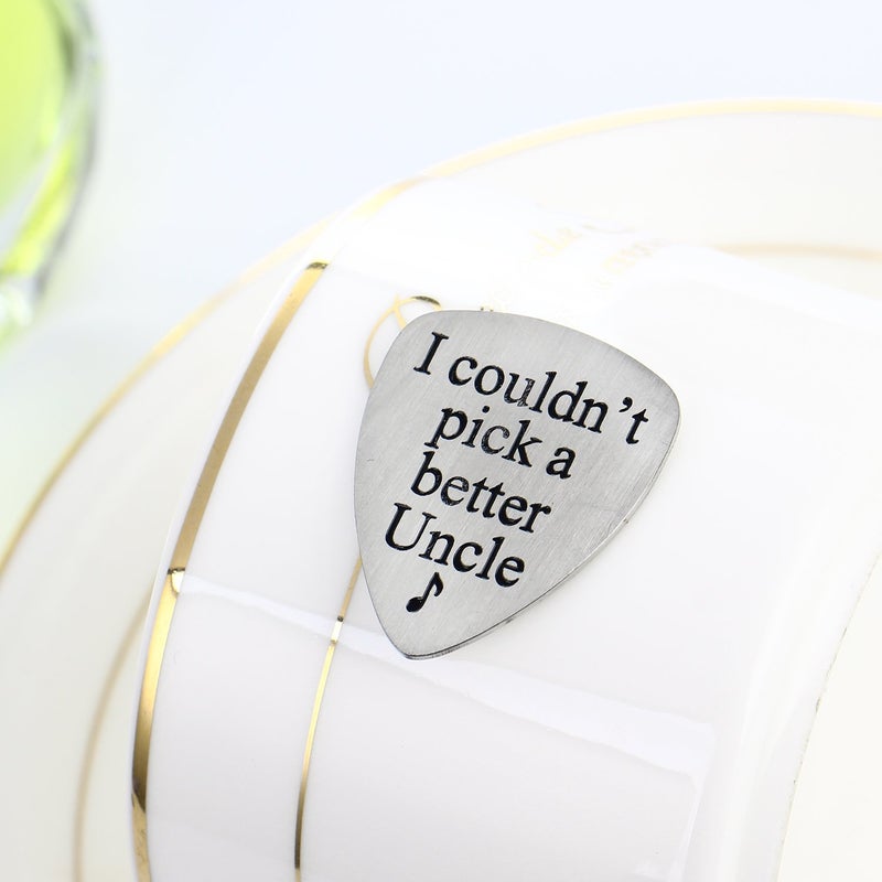 YeeQin I Couldnâ€™t Pick A Better Uncle Musical Guitar Pick Jewelry Gift for Uncle - Image 2